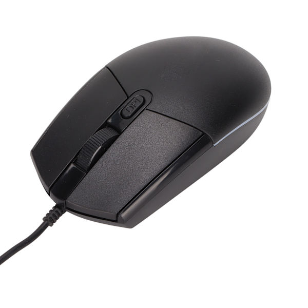 RGB Gaming Mouse 1600DPI High Fit RGB-baggrundslys Kompakt bærbar mus med ledning til kontorhusholdning