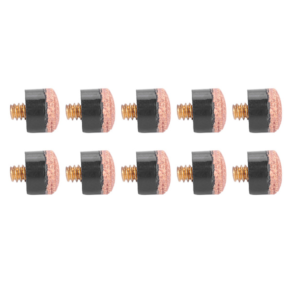 10 st Biljard Snooker Pool Cue Pole Tip Ersättning Delar Tackle Tillbehör (12mm)