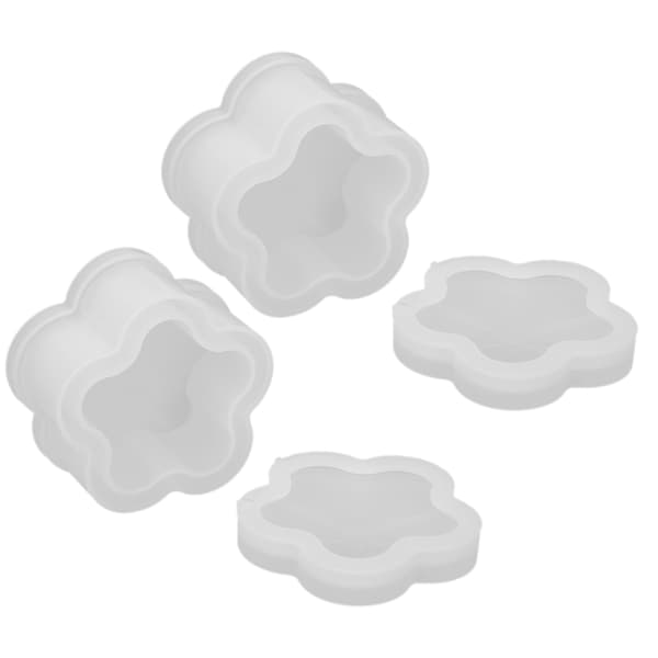 Smyckeskrin Form DIY Silikon Blomma Formad Epoxilåda Form Hantverkstillbehör