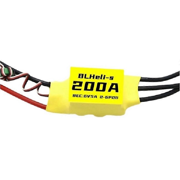 BLHeli Børsteløs ESC 200A 2-6S 6V 5A BEC for RC FPV DIY Deler B