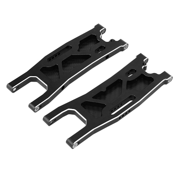 RC-bil bakre fjæringsarm i aluminiumlegering svingarm støvtett karbonplate sett for Traxxas 1/8 Sledge fjernkontrollbil svart