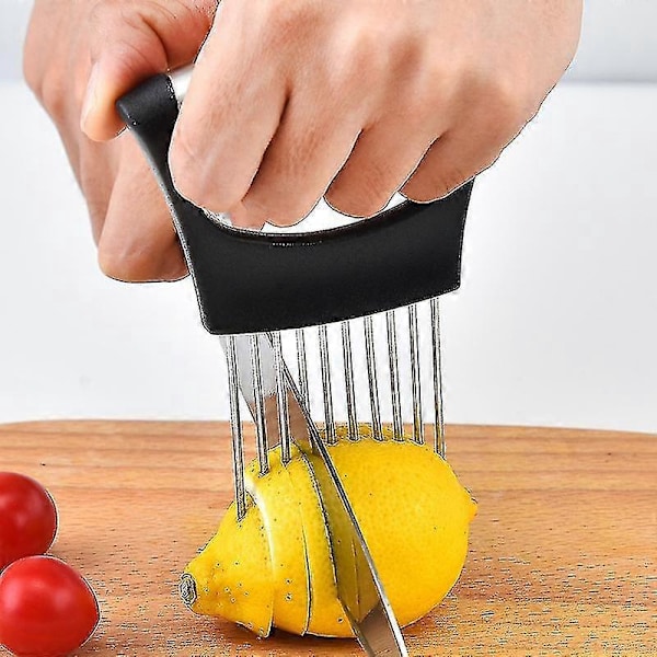 Löknålshållare Rostfritt Stål Lökhållare Köksartiklar Lökgaffel Skär Lök Bulk Köttnål Zekai