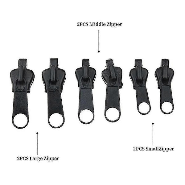 6st Instant Dragkedja Universal Snabbfix Dragkedja Reparationskit dfr