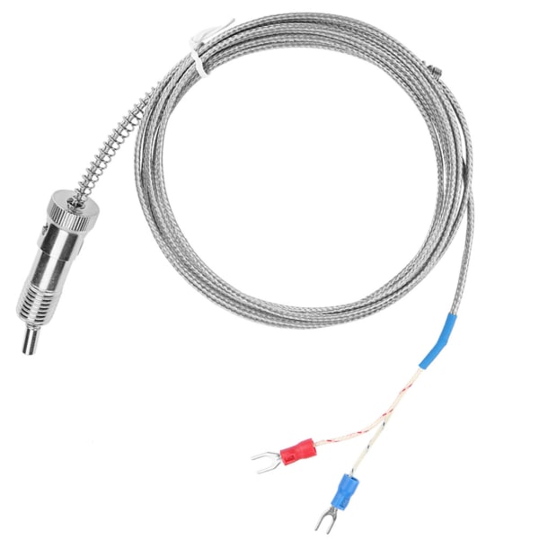 Bajonettkompressionsfjäder typ K termoelement temperatursensortråd 0-400 ℃ (3 m)