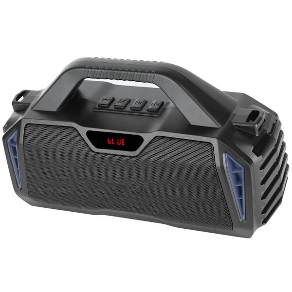 Bluetooth-kaiutin, suuri äänenvoimakkuus, kannettava, raskas basso, musiikkisoitin, jossa mikrofoni ulkokäyttöön, sininen