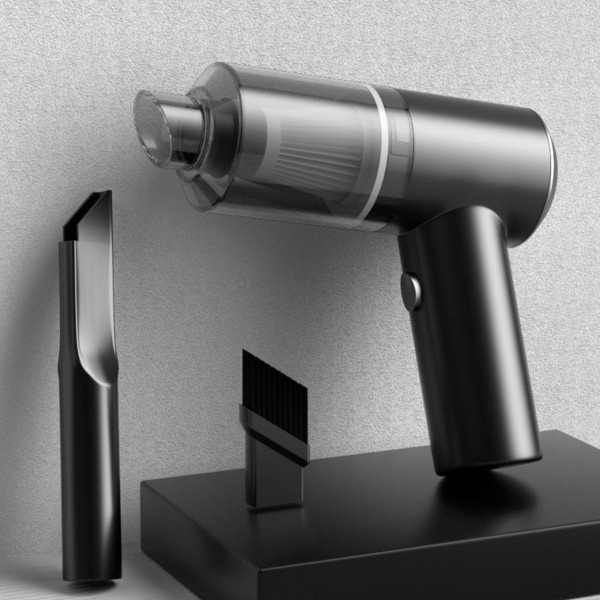 Håndholdt støvsuger med lav støj, kraftig motor, USB genopladelig trådløs støvsuger til bil 9000PA 120W