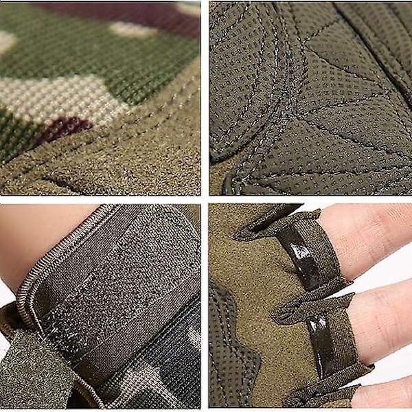 Lättvikts andas fingerlösa taktiska militärhandskar för skytte, jakt, coto och klättring