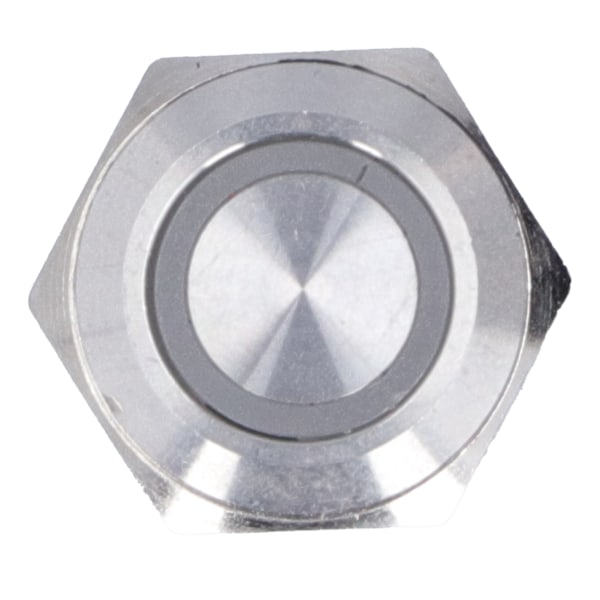 5 kpl Momentary Push Button Switch Metal Auto Reset Ultra Thin Vedenpitävä LED 16mmAC220V Keltainen