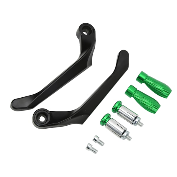 2 stk. Motorcykelgreb Beskyttelsessæt Aluminiumlegering Bremsekobling Styrbeskytter til Mountainbikes Grøn