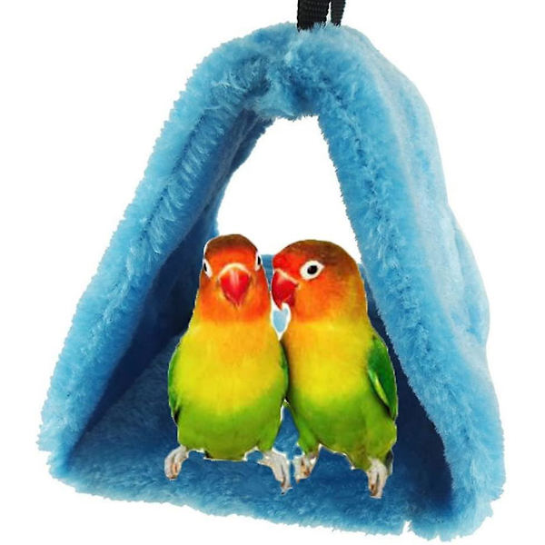 Talvinen lämmin linnunpesä talo papukaijalle, aaltosille, undulaatille, kakadulle, kanarialinnulle, lemmikkilinnulle, häkkilelu (16*10*12cm)