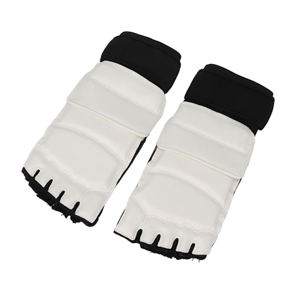 Thicken Boxing Fodbeskytter Justerbar rem Elastisk Sparring Fodbeskytter til børn Voksne M 30-35