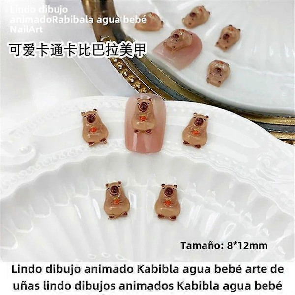 20 st Bedårande Akvatisk Delfin Nagelkonst Resin Kawaii Cabochon För Nageldekorationer DIY Manikyr Tillbehör 20 st WSP-012-20