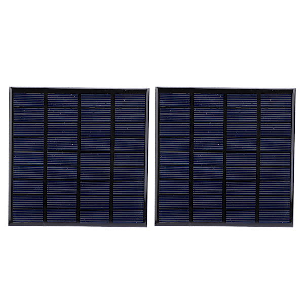 2 stk. DC9V 2W Epoxy Solpaneler Polysilicium Batteri Legetøj Opladermodul med 100 cm Kabel