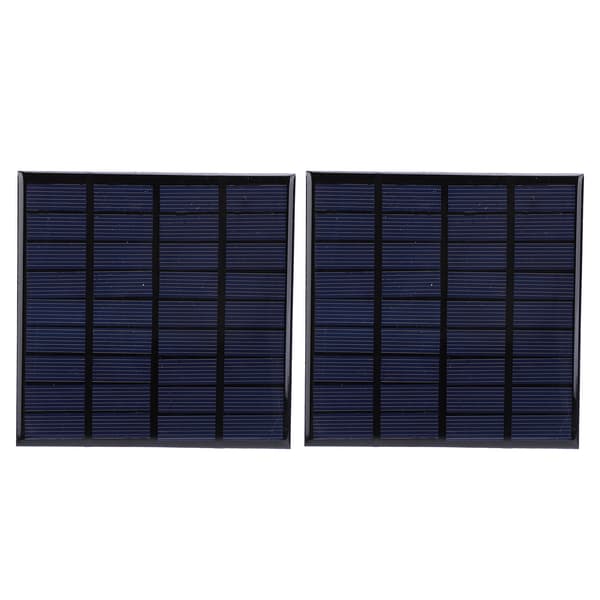 2st DC9V 2W Epoxi Solpaneler Polykisel Batteri Leksaker Laddarmodul med 100cm Kabel