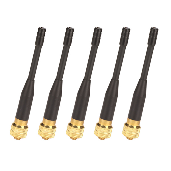 Radioantenni SMA-naaras kullattu lyhyt Walkie Talkie -antenni BF 666S BF 888S UV 5R TK 240 TK 250 TK 255 PX 777 5-pakkausta