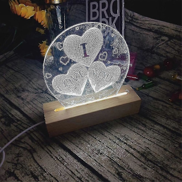 Rektangulär Massiv Bok Trä LED-bas För Resin Bokstavslampa Akrylglas Resin Konst Trä Ljusdisplay Bas LED-stativ Dropship Varmt Ljus