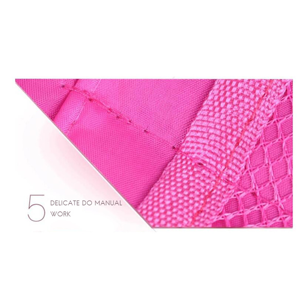 Kvinder Multifunktion Makeup Håndtaske Forskellige Lommer Store Kosmetiske Håndtaske Organizer til Rejser Pink