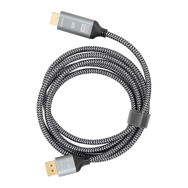 DisplayPort 1.4 til HD Multimedia Interface 2.1 Adapterkabel 8K DisplayPort Han til HD Multimedia Interface Hun Kabel