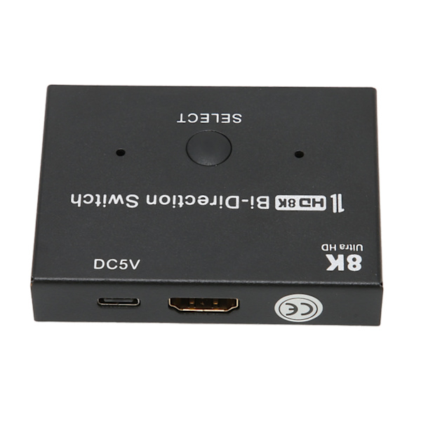 HD Multimedia Interface Switch 48 Gbps 2x1/1x2 Dubbelriktad Splitter Stöder 8K 60Hz/30Hz 4K 120Hz/60Hz