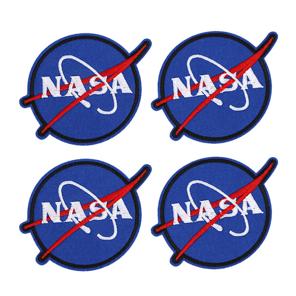 8 st broderade lappar för kläder applikationer sy dekoration DIY klistermärke för NASA-stil