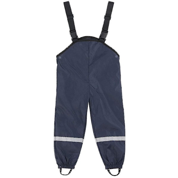 Børns Vandtætte Regnbukser til Unisex 116 Navy
