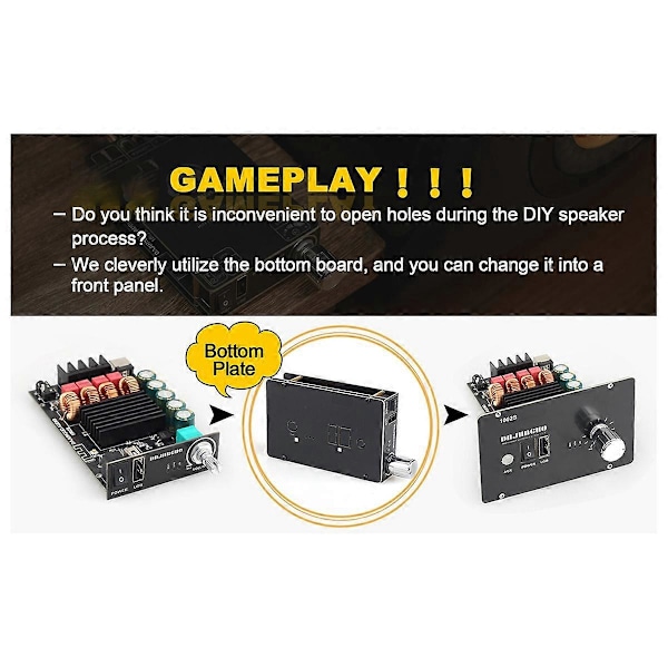 -1002S Bluetooth förstärkar kort 100W+100W 12-24V A