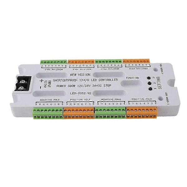 Trapp LED Rörelsesensor Lampa DC12V/24V Stege Nattlampa 32 Kanaler Kortslutningsskydd Kompatibel med Trappa