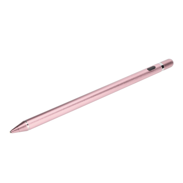 Aktiv kapacitiv stylus USB-opladning kobber spids touch screen pen til mobiltelefon og tablet rose guld