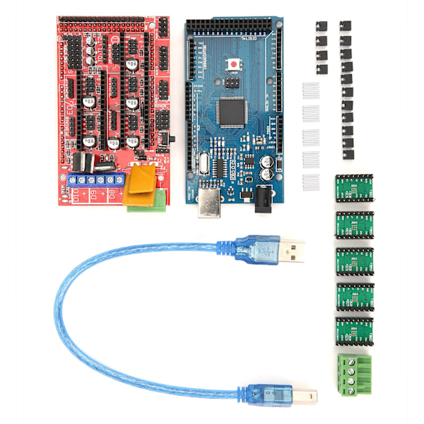 3D-printertilbehør LCD-kontrolkort A4988-modul aluminiumblokterminal gør det selv-driver