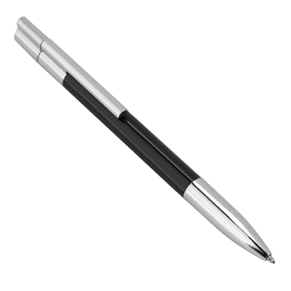 Ultra fint 2 i 1 U-disk + kuglepen USB2.0 Flash Dirve Pen (sort 32G)