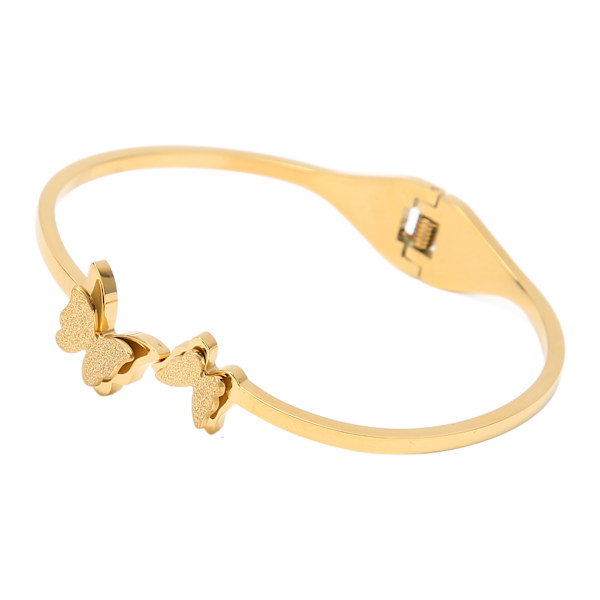 Dobbel sommerfugl armbånd enkelt elegant stilig perfekt gave håndlaget utsøkt armbånd