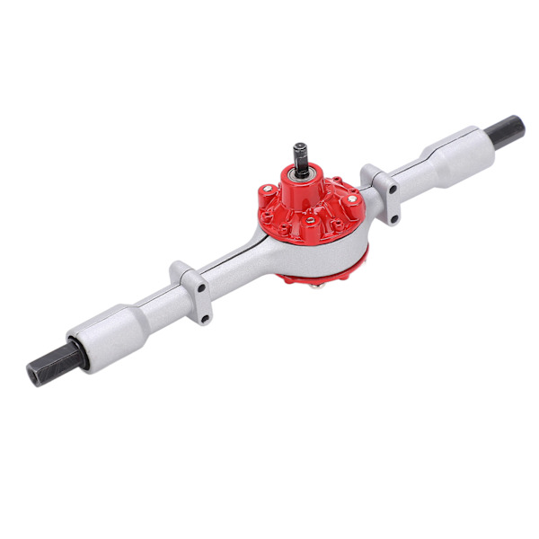 RC lastebil metall bakbroaksel erstatningstilbehør RC biloppgraderingsdeler for WPL D12Silver Red