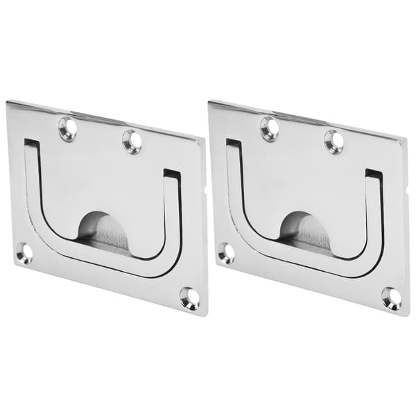 2 stk. rustfrit stål båd luge håndtag dæksel håndtag marine hardware skab ring
