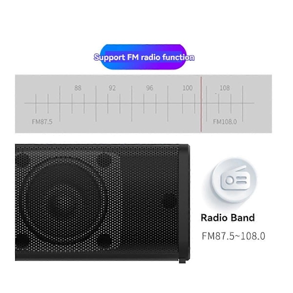 Soundbar PC Gamer Subwoofer Vikbar Bluetooth-högtalare