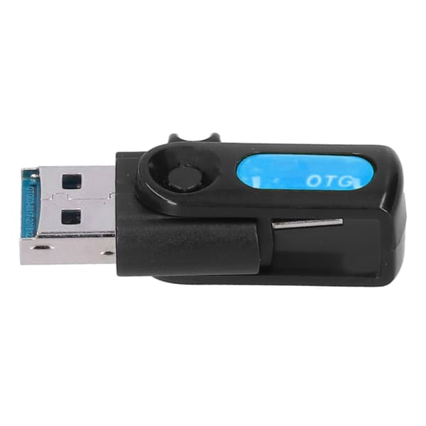 Til Android V8 Interface OTG Adapter Bærbar Datakonverter til USB2.0/3.0/USB PDBlue