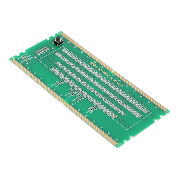 DDR5 RAM-hukommelsesspor-testkort med LED-lys, bærbar til PC-hovedkort RAM-hukommelsesvedligeholdelse, grøn