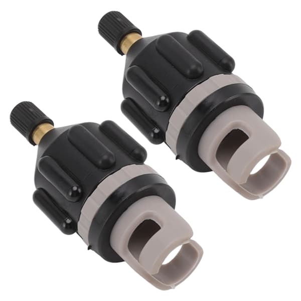 2 STK Luftpumpe Oppustningsadapter Paddleboard Dyseadapter Luftventilforbinder til Kajak Angrebsbåd Bilpumpe Sort