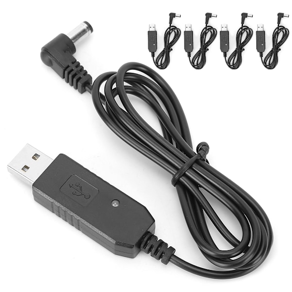 5 kpl kannettava USB-laturikaapeli UV9R PLUS -radioakku Kaksisuuntainen radio