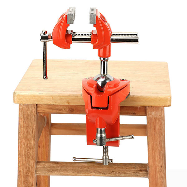 Mini 360° roterende klemme skrustikke Justerbar 70 mm kjevebredde skrustikke bordklemme for arbeidsbenk treverk