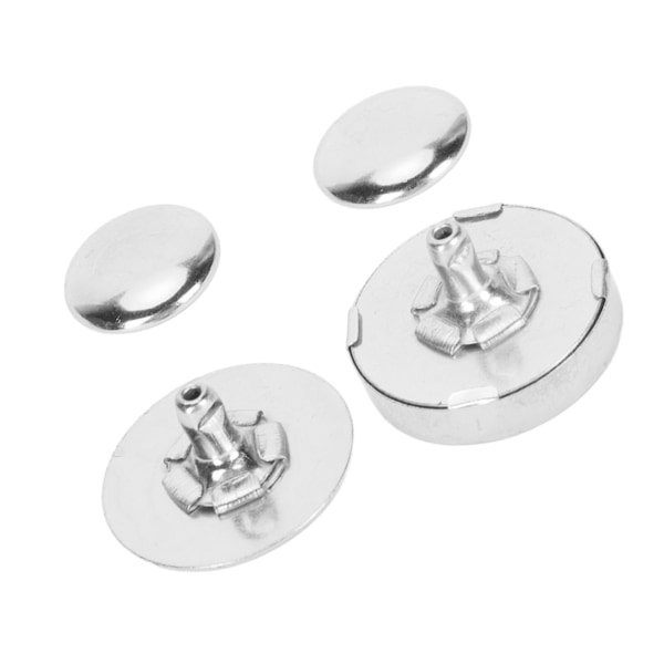50 set magnetiska knapplås Snaps 18x5 mm tjocka hög hårdhet legering Magnetisk handväska stängning för gör-det-själv sömnadssömnad Silver
