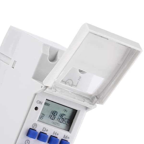 LCD-display veckovis programmerbart elektroniskt relä med timer, 16 PÅ och AV-timers - 1 st 220V220V