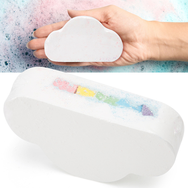Moln Regnbåge Badsalt Dusch Bubbla Exfolierande Återfuktande Badsalt