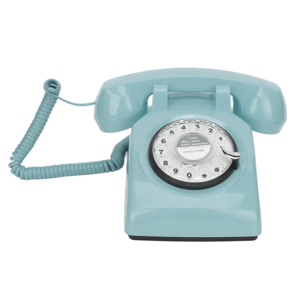 Roterende fastnettelefon Retro gammeldags vintage hjemmetelefon med mekanisk ringetone og højttalerfunktion