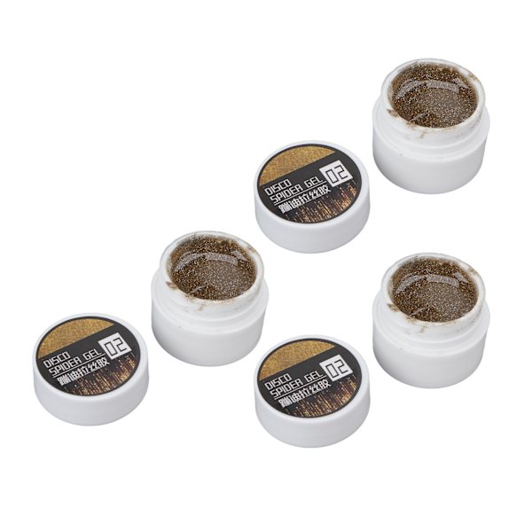3 STK Nail Spider Gel Wire Tegning Glans Finish Langvarig Høj Elasticitet Kunst DIY 8g til begyndere Kvinder Guld