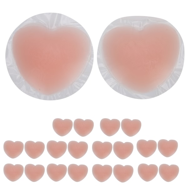 10 par silikone brystvortebetræk blødt bryst klistermærke stropløs brystpasta selvklæbende nøgen bh