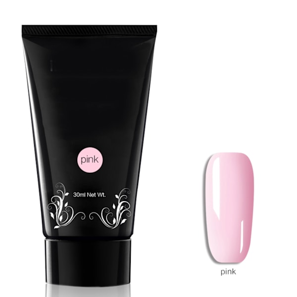 30ml Snabb Nagelförlängningsgel Lätt att ta bort Manikyr UV Gel Tillbehör (Rosa)