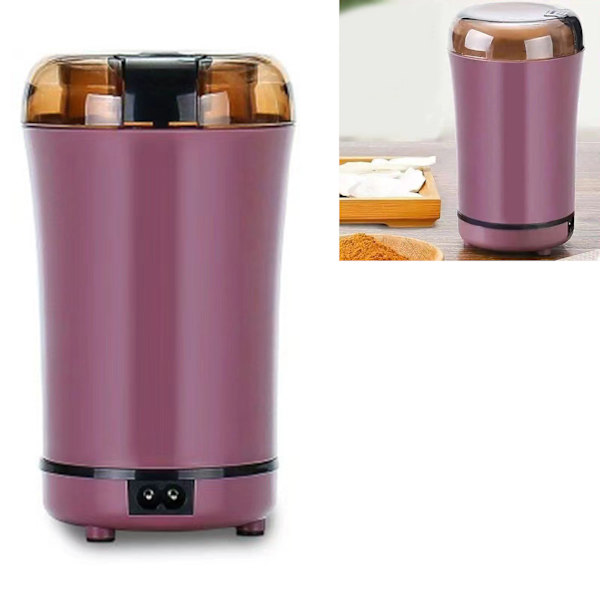 Elektrisk kaffekvern for urter og krydder, superfin kverning, lilla, EU-plugg, 220V