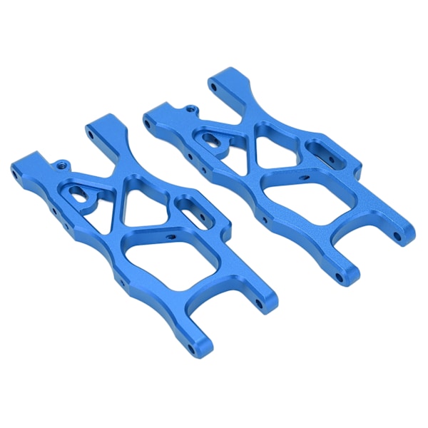 1 par aluminiumlegering RC bil bakre fållarm metall nedre svingarm RC bil uppgraderingsdel för ARRMA MOJAVE 6S 1/7 blå