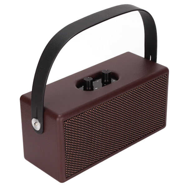 Bluetooth-högtalare, bärbar retro trådlös Bluetooth-högtalare för hem, resor, utomhus, brun