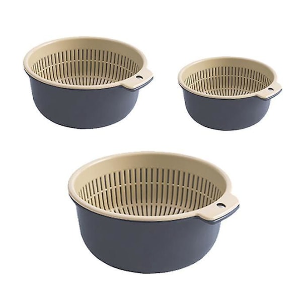 Sinisen harmaat set , 3 kokoa